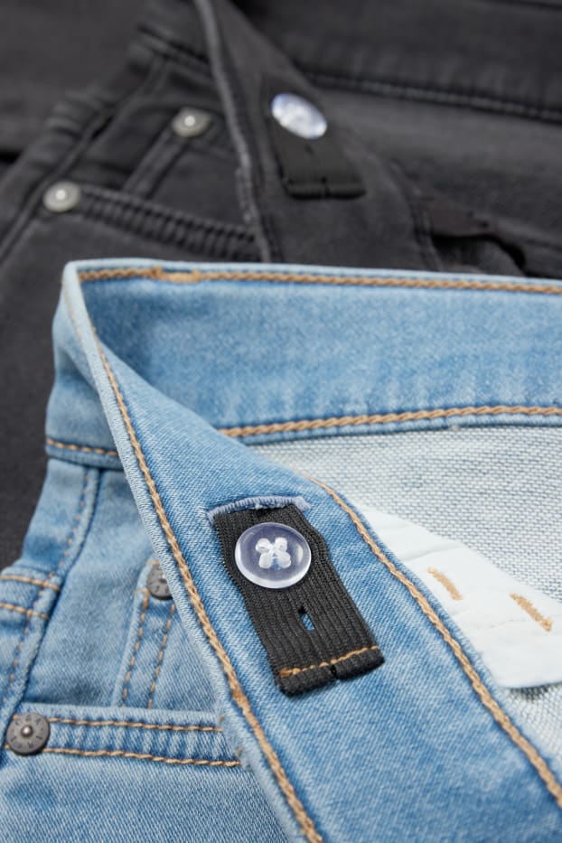 Copii - Băieți - Multipack 2 perechi - slim jeans - betelie extra-lată - albastru