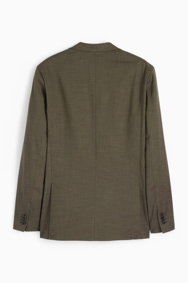 Bărbați - Sacou modular - regular fit - Flex - verde închis