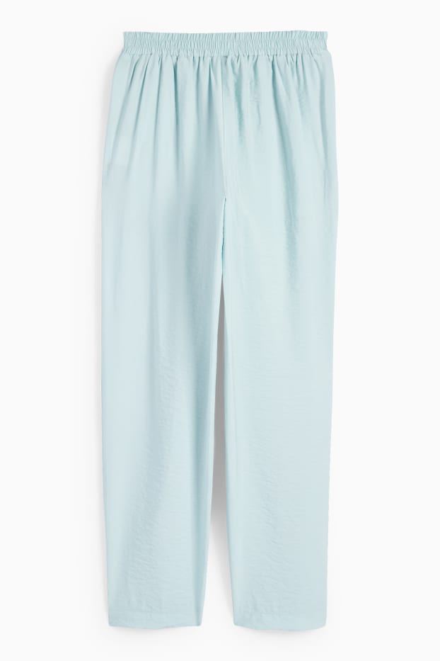 Damen - Stoffhose - High Waist - Tapered Fit - mintgrün