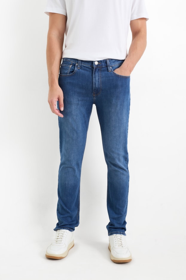Bărbați - Slim jeans - LYCRA® - denim-albastru
