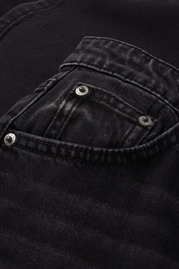 Dámské - Wide leg jeans - high waist - džíny - tmavošedé