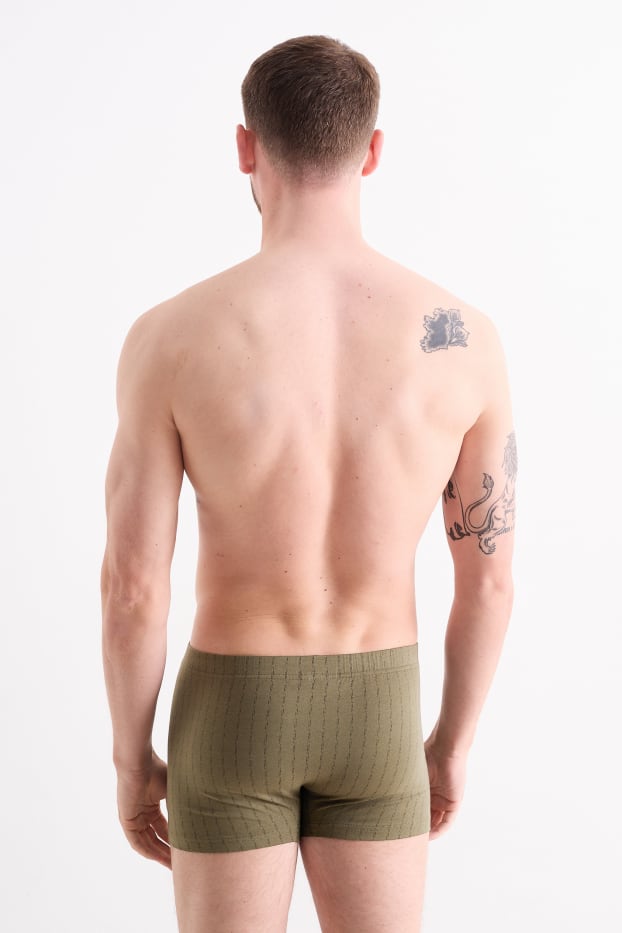Bărbați - Multipack 3 buc. - chiloți boxer - verde / gri
