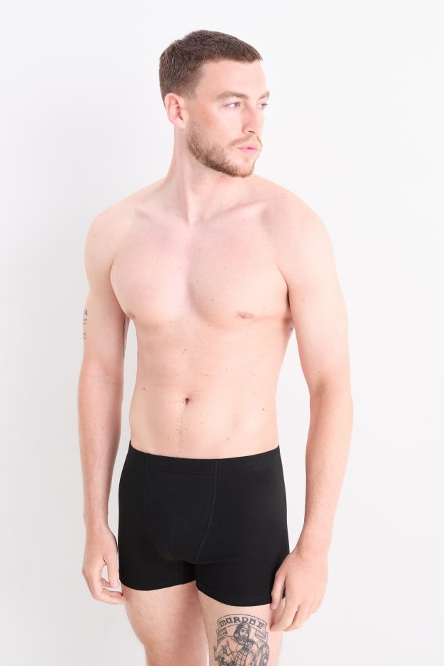 Bărbați - Multipack 5 buc. - chiloți boxer - negru