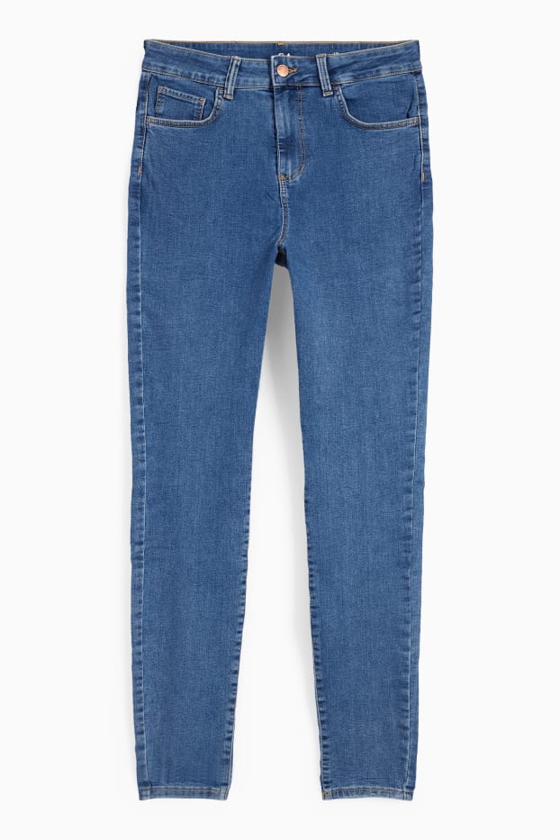 Femei - Jegging jeans - talie înaltă - denim-albastru