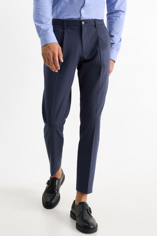 Bărbați - Pantaloni modulari - slim fit - Flex - 4 Way Stretch - albastru închis