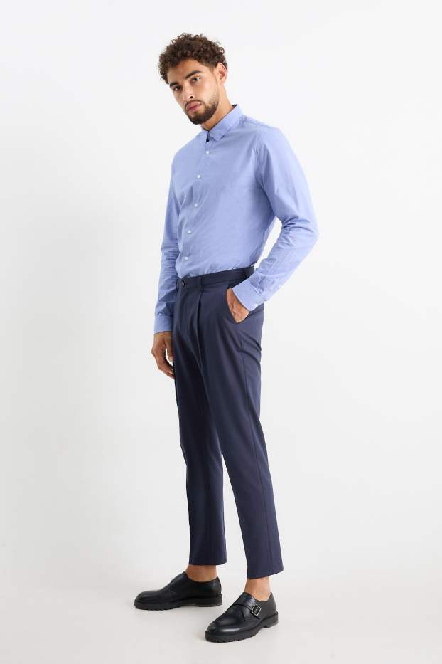 Bărbați - Pantaloni modulari - slim fit - Flex - 4 Way Stretch - albastru închis