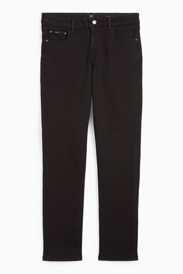 Femei - Slim jeans - talie medie - jeans modelatori - LYCRA® - negru