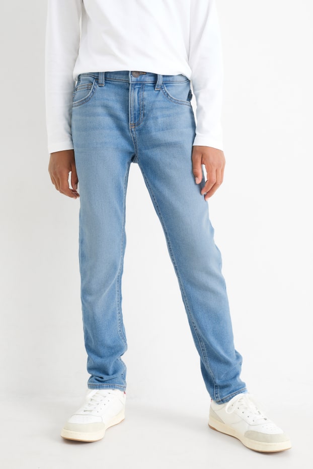 Copii - Băieți - Multipack 2 perechi - slim jeans - betelie extra-lată - albastru