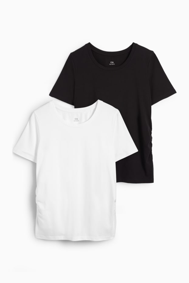 Femei - Multipack 2 buc. - tricou gravide - alb