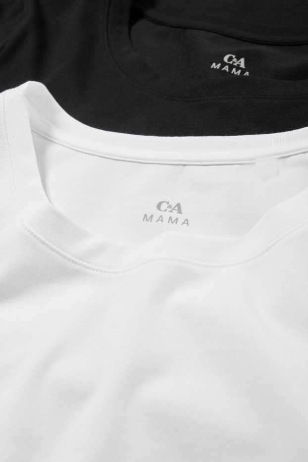 Femei - Multipack 2 buc. - tricou gravide - alb
