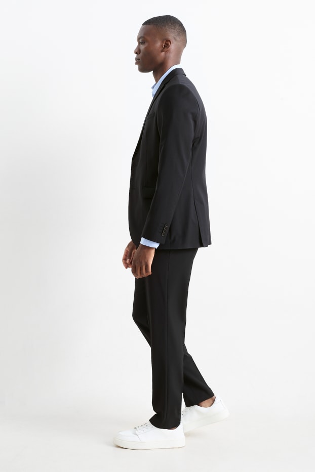 Bărbați - Pantaloni modulari - slim fit - Flex - 4 Way Stretch - LYCRA® - negru