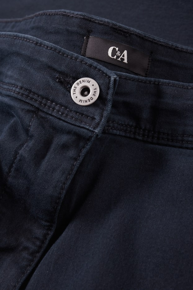 Femei - Slim jeans - talie medie  - albastru închis