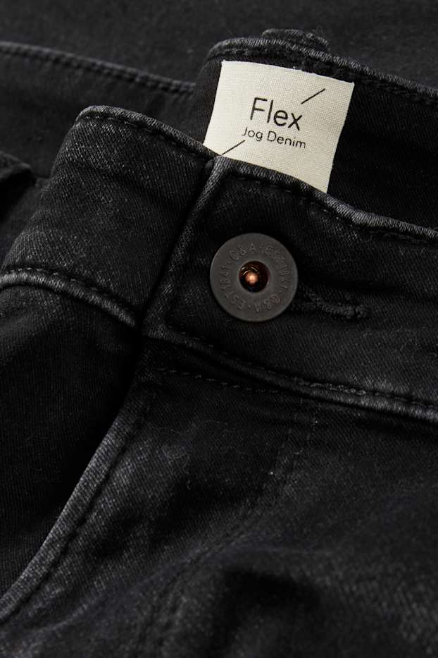 Bărbați - Slim jeans - Flex jog denim - LYCRA® - negru