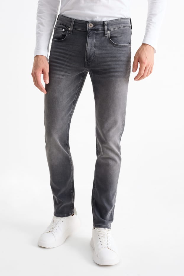 Bărbați - Slim jeans - Flex jog denim - LYCRA® - denim-gri