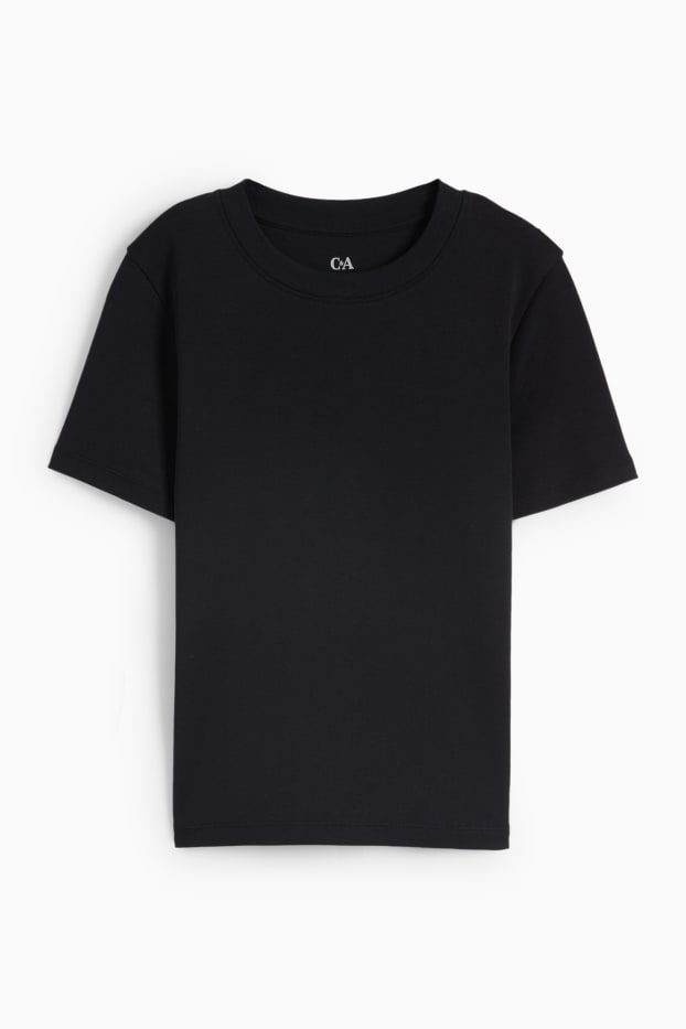 Femei - Tricou - slim fit - negru