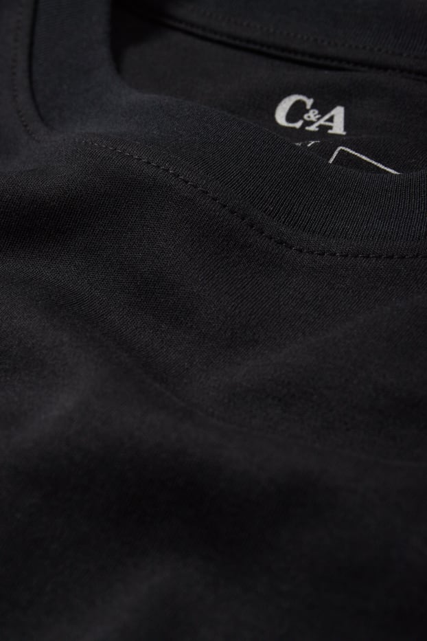 Femei - Tricou - slim fit - negru
