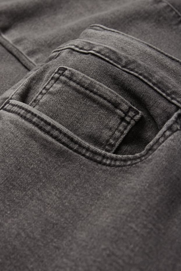 Femei - Jegging jeans - talie înaltă - denim-gri