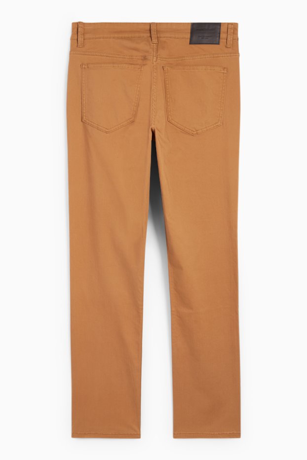 Bărbați - Pantaloni - slim fit - maro