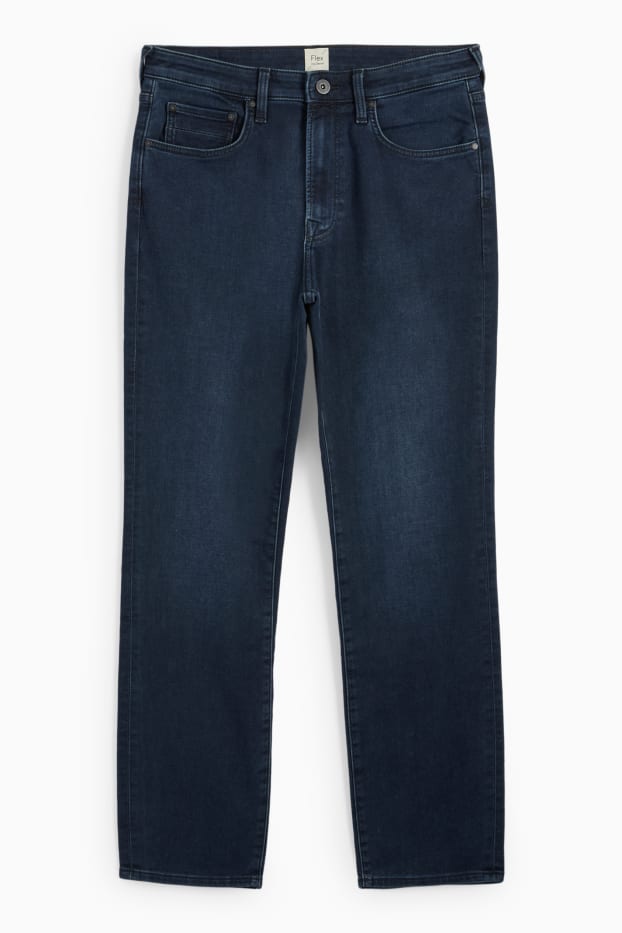 Bărbați - Straight jeans - jog denim - Flex - LYCRA® - denim-albastru închis
