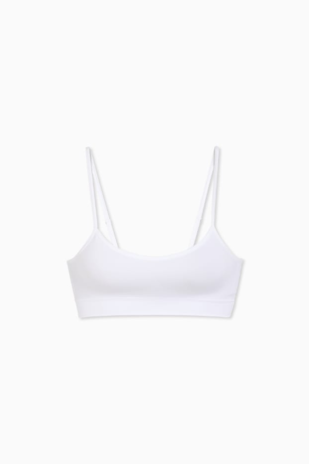 Women - Bralette - seamless - white