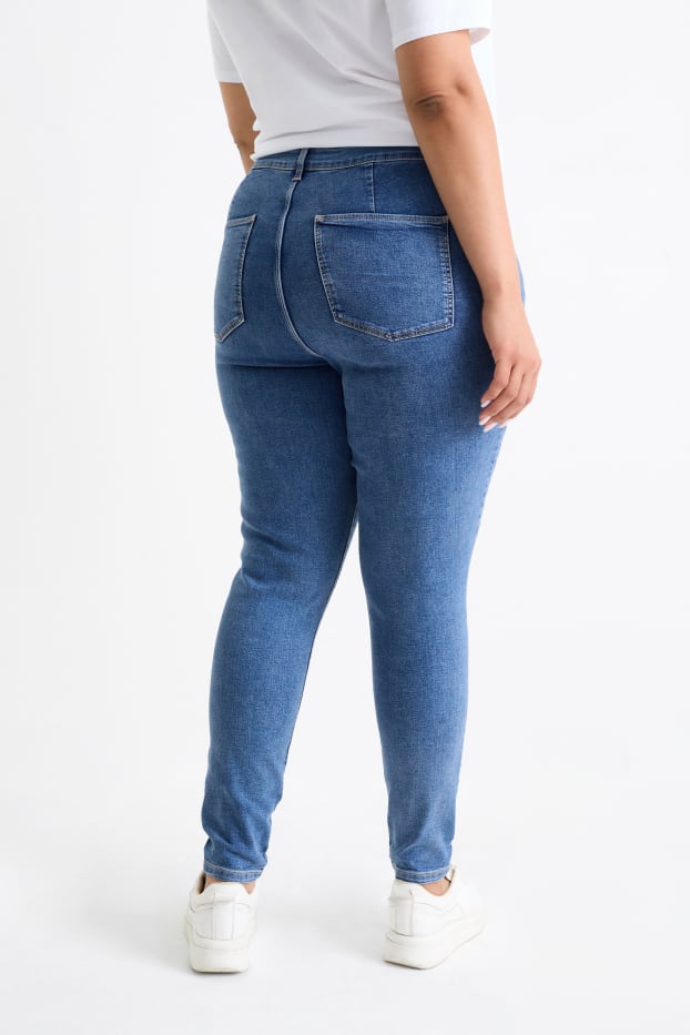 Femei - Jegging jeans - talie înaltă - denim-albastru