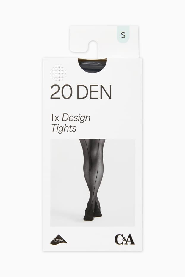 Femei - Dresuri - LYCRA® - 20 DEN - negru