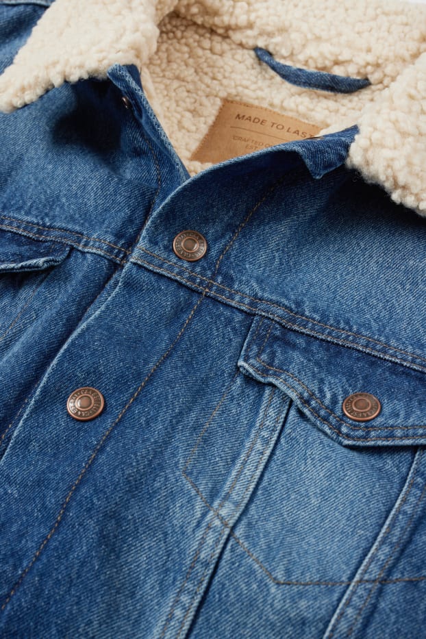 Bărbați - Jachetă din denim - denim-albastru