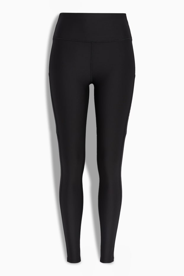Femei - Colanți sport - 4 Way Stretch - protecție UV - negru
