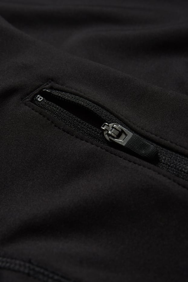 Femei - Colanți sport - 4 Way Stretch - protecție UV - negru