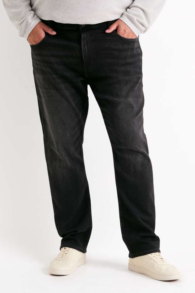 Bărbați - Slim jeans - Flex jog denim - LYCRA® - negru
