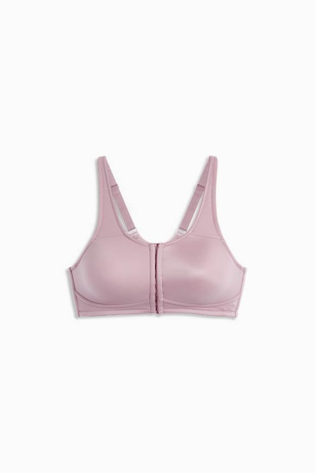 Femei - Sutien post-mastectomie fără armătură - violet deschis