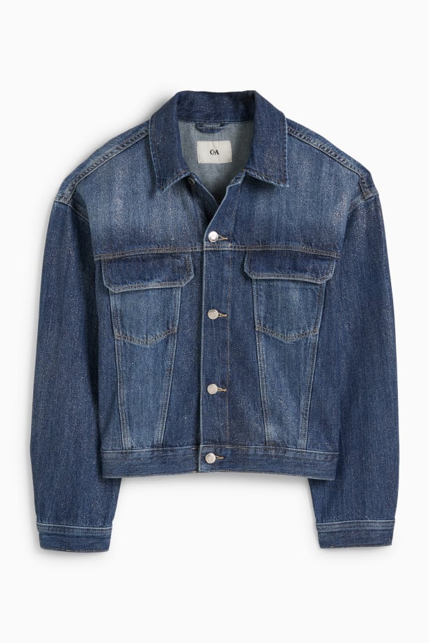 Femei - Jachetă din denim - denim-albastru