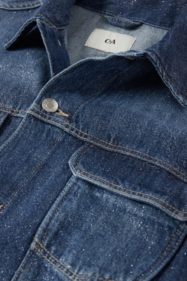 Femei - Jachetă din denim - denim-albastru