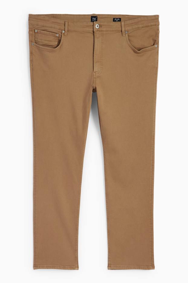 Bărbați - Slim jeans - Flex - LYCRA® - maro deschis