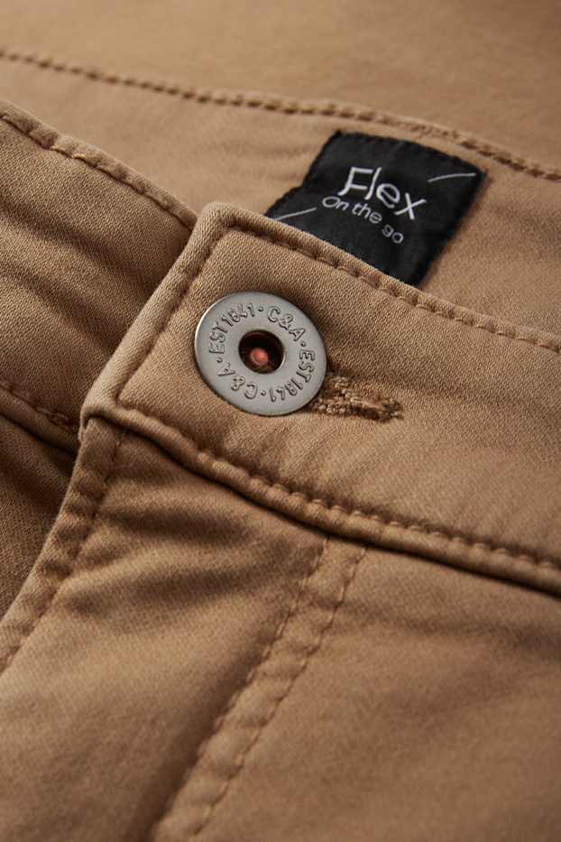 Bărbați - Slim jeans - Flex - LYCRA® - maro deschis