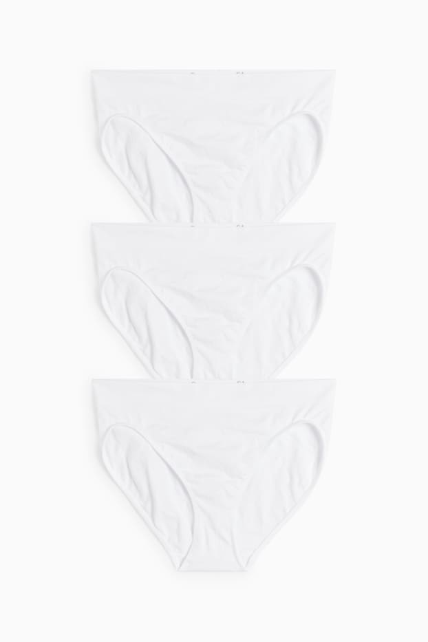 Damen - Multipack 3er - Slip - seamless  - weiß