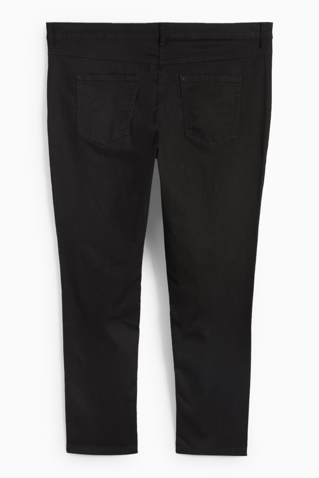 Femei - Slim jeans - talie medie  - negru