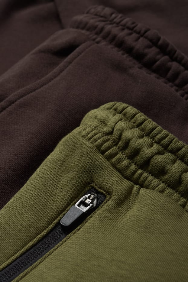 Copii - Băieți - Multipack 2 perechi - pantaloni de trening cargo - verde