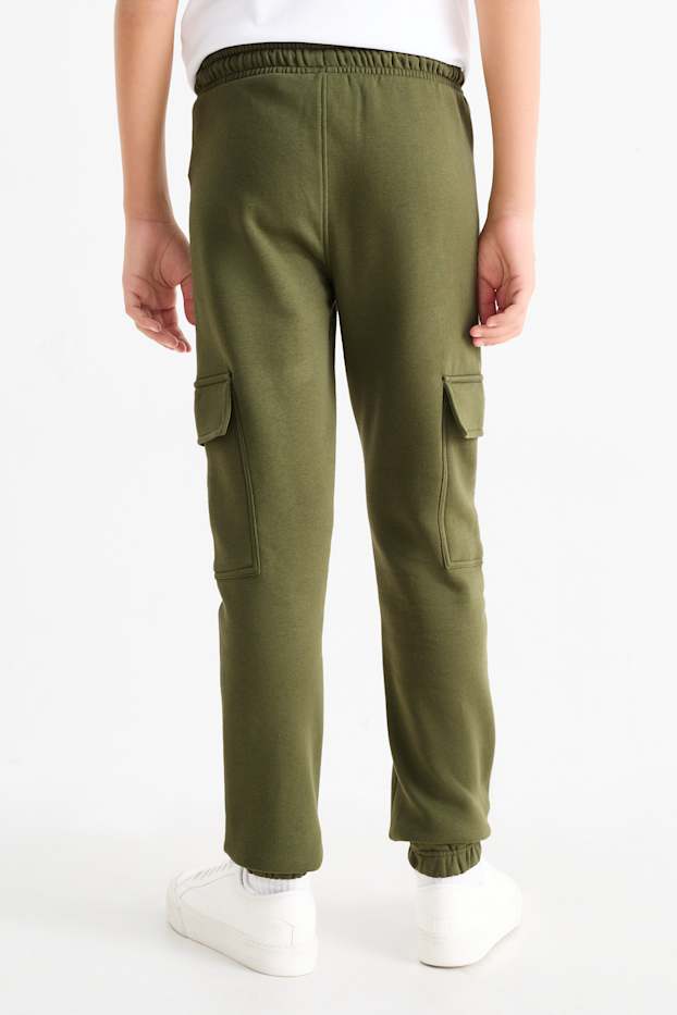 Copii - Băieți - Multipack 2 perechi - pantaloni de trening cargo - verde