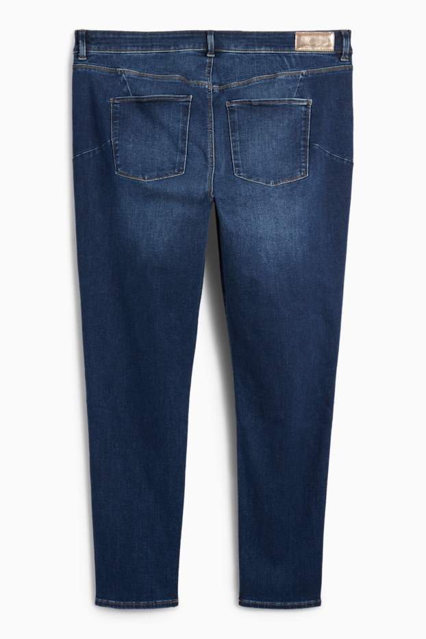Femei - Skinny jeans - talie medie - jeans modelatori - LYCRA® - denim-albastru