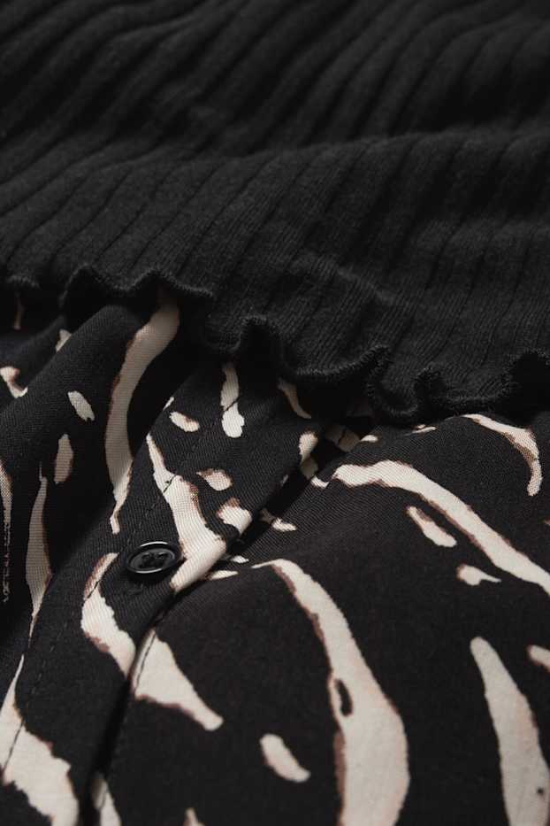 Femei - Rochie pentru alăptare - aspect 2 în 1 - negru
