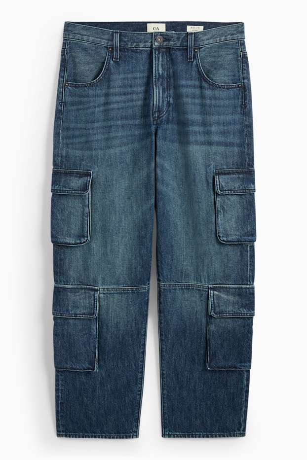 Bărbați - Cargo jeans - denim-albastru închis