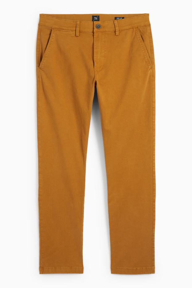 Men - Chinos - slim fit - Flex - havanna