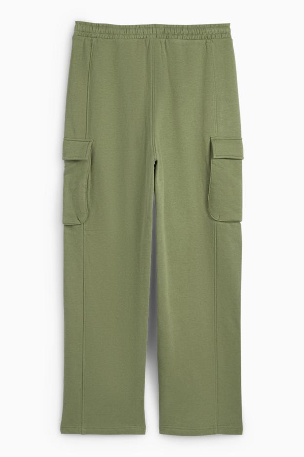 Bărbați - Pantaloni de trening cargo - verde