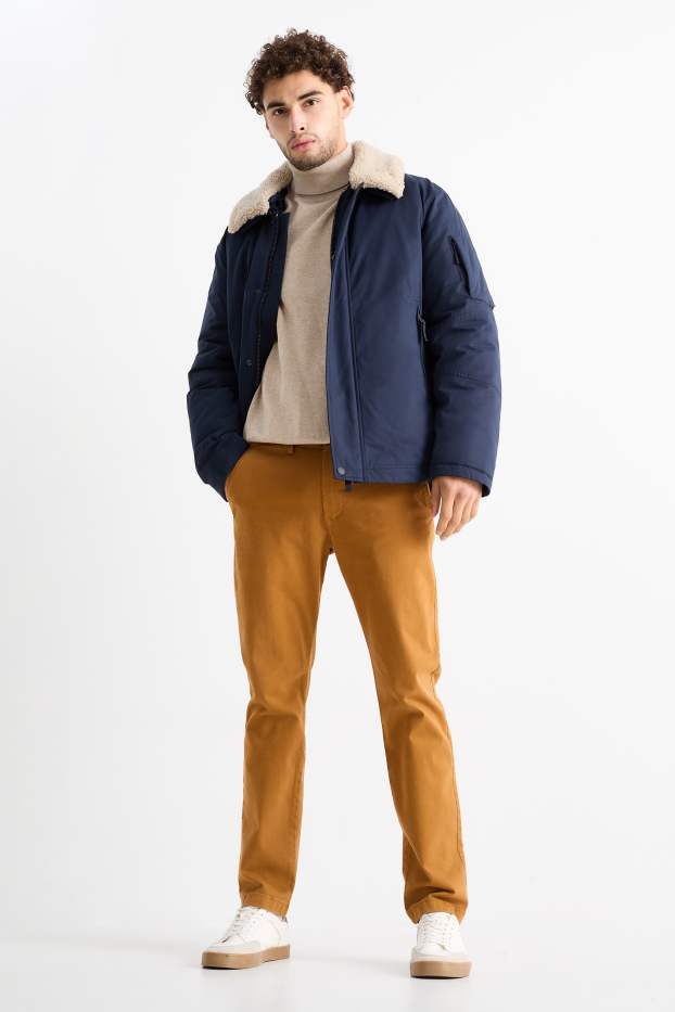 Men - Chinos - slim fit - Flex - havanna