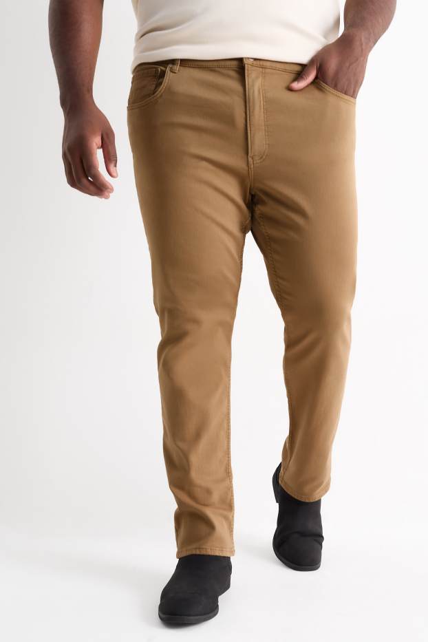 Bărbați - Slim jeans - Flex - LYCRA® - maro deschis