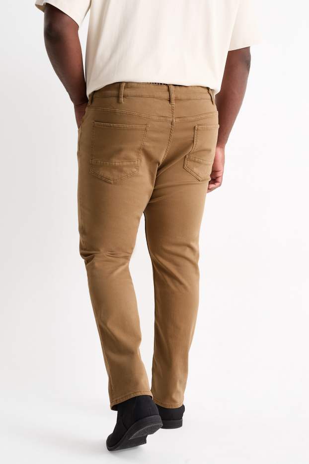 Bărbați - Slim jeans - Flex - LYCRA® - maro deschis