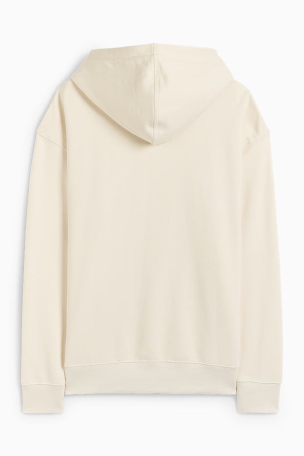 Heren - Hoodie - crème wit