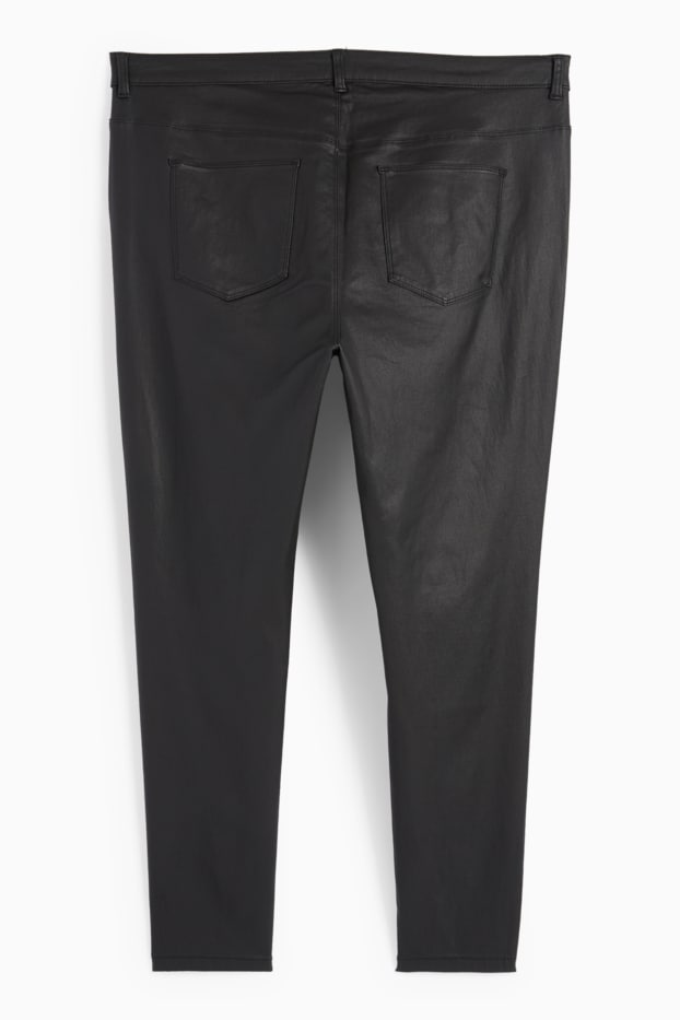 Femei - Pantaloni - talie înaltă - skinny fit - negru