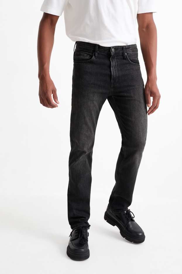 Bărbați - Straight jeans - LYCRA® - gri închis